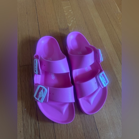 Birkenstock Arizona EVA Sandal in Neon Pink, Size 40 (US 9) NIB - Picture 5 of 8
